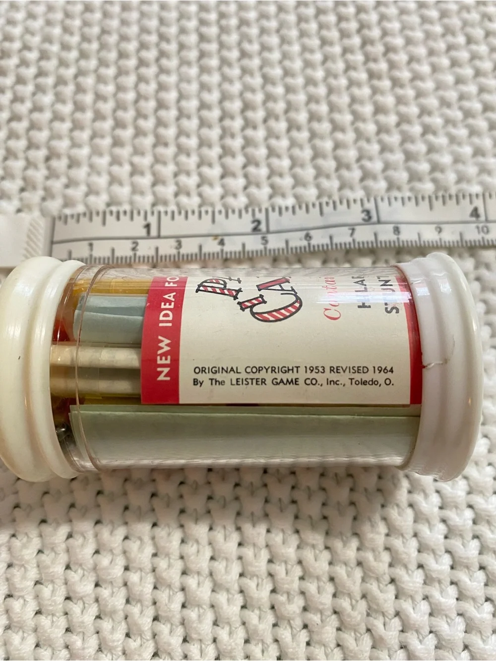 1960s Party Capsules Game  - Assorted ideas for your next party